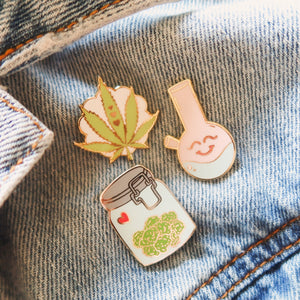 weed pack | enamel pin pack