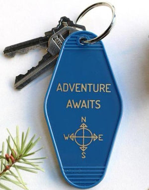 adventure awaits | key tag