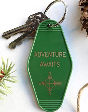 adventure awaits | key tag