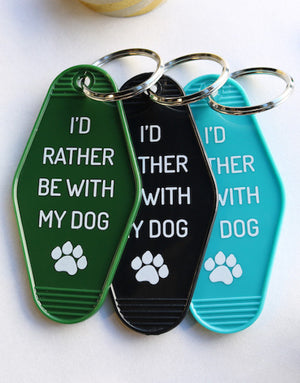 rather dog | key tag