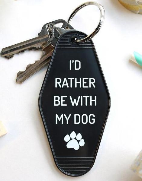 rather dog | key tag